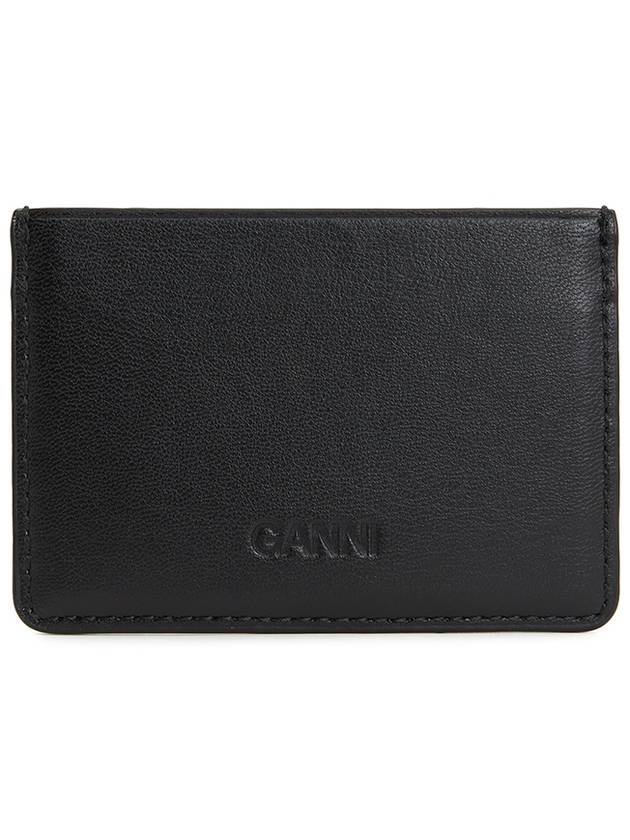 Bou Butterfly Card Wallet Black - GANNI - BALAAN 3