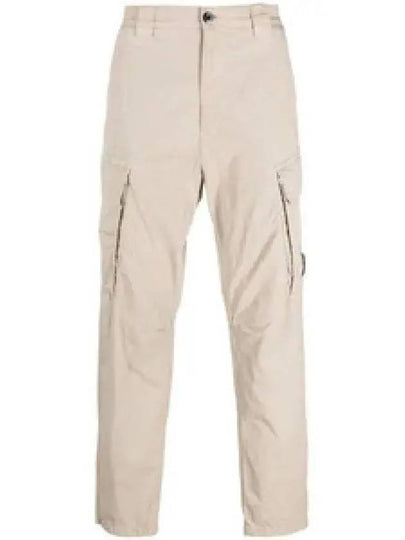 Twill Stretch Lens Cargo Straight Pants Beige - CP COMPANY - BALAAN 2