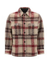 Kervont Check Shirt Jacket Burgundy - ISABEL MARANT - BALAAN 2