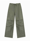 Jeans Relaxed Fit Parachute Straight Pants Olive - CALVIN KLEIN - BALAAN 1