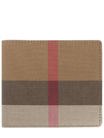 Check Bifold Half Wallet Brown - BURBERRY - BALAAN 1