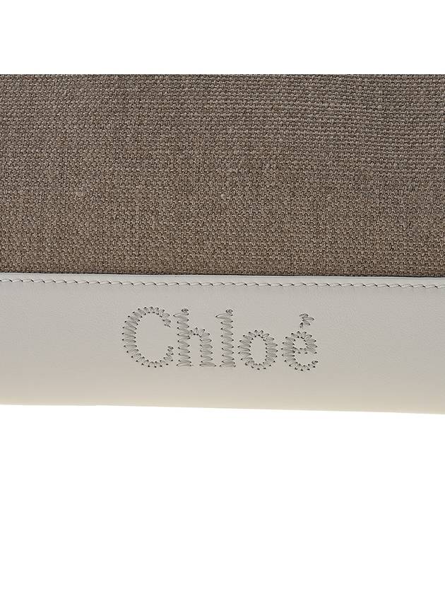 Sense Zipper Clutch Bag Beige White - CHLOE - BALAAN 8