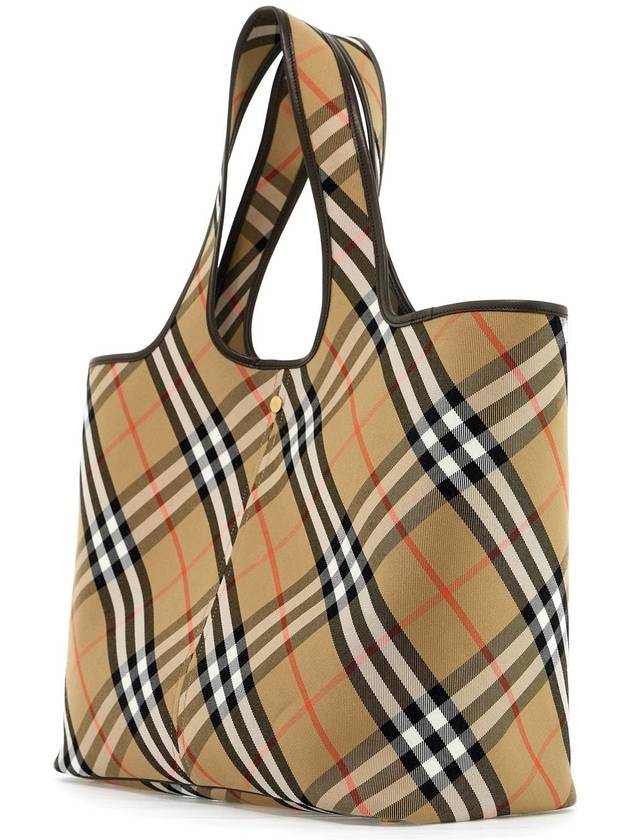 Check Medium Tote Bag Sand - BURBERRY - BALAAN 3