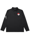 Bucket Tech Polo T Shirt BLACK MAN - MALBON GOLF - BALAAN 1