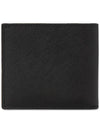 Triangle Logo Embossing Half Wallet Black - PRADA - BALAAN 3