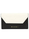 Logo Saffiano Card Wallet White - MARNI - BALAAN 3