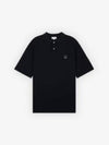 Bold Fox Head Patch Oversized Polo Shirt Black - MAISON KITSUNE - BALAAN 2