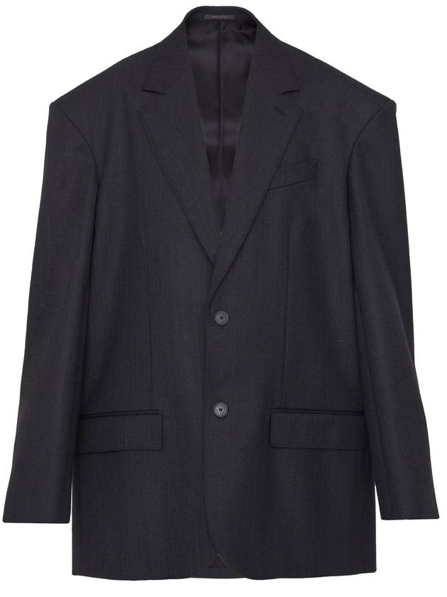 pinstripe wool blazer jacket black - BALENCIAGA - BALAAN 1