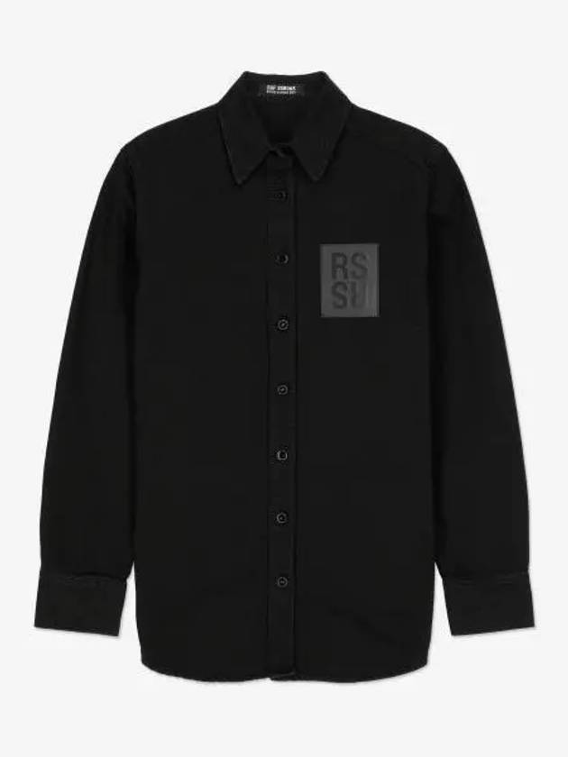 Logo Patch Shirt Black 231W242100320099 - RAF SIMONS - BALAAN 1