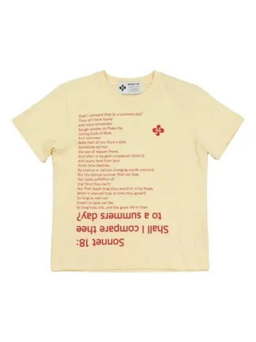 Sonnet 18 short sleeve t shirt standard fit butter - HERETIC - BALAAN 1