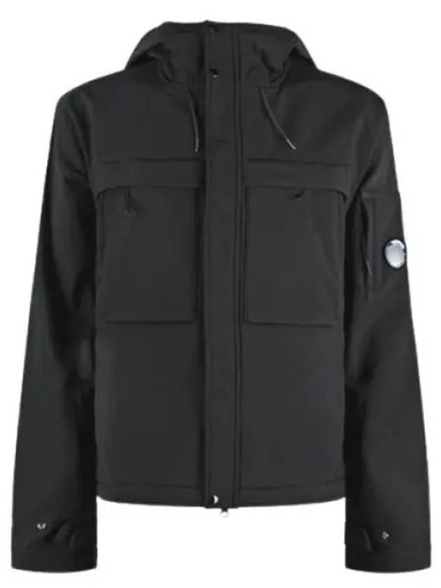 Men's Shell R Lens Wappen Hooded Jacket Black - CP COMPANY - BALAAN 2