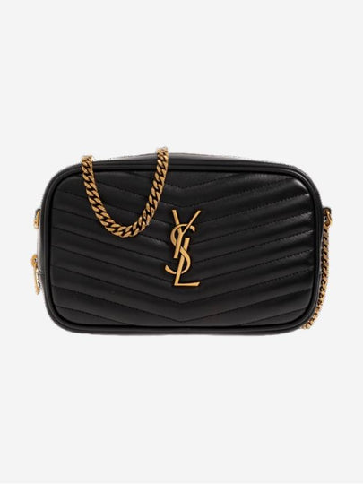 Lou Small Leather Cross Bag Black - SAINT LAURENT - BALAAN 2