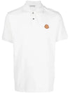 Logo Applique Polo Shirt White - MONCLER - BALAAN 1