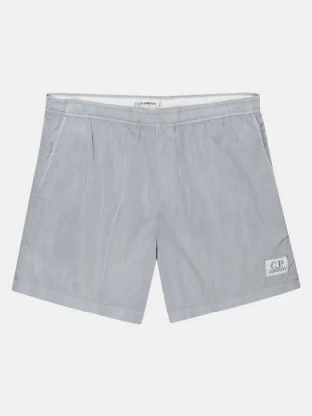 Men's Chrome Logo Patch Swim Shorts Griffin Grey - CP COMPANY - BALAAN 2