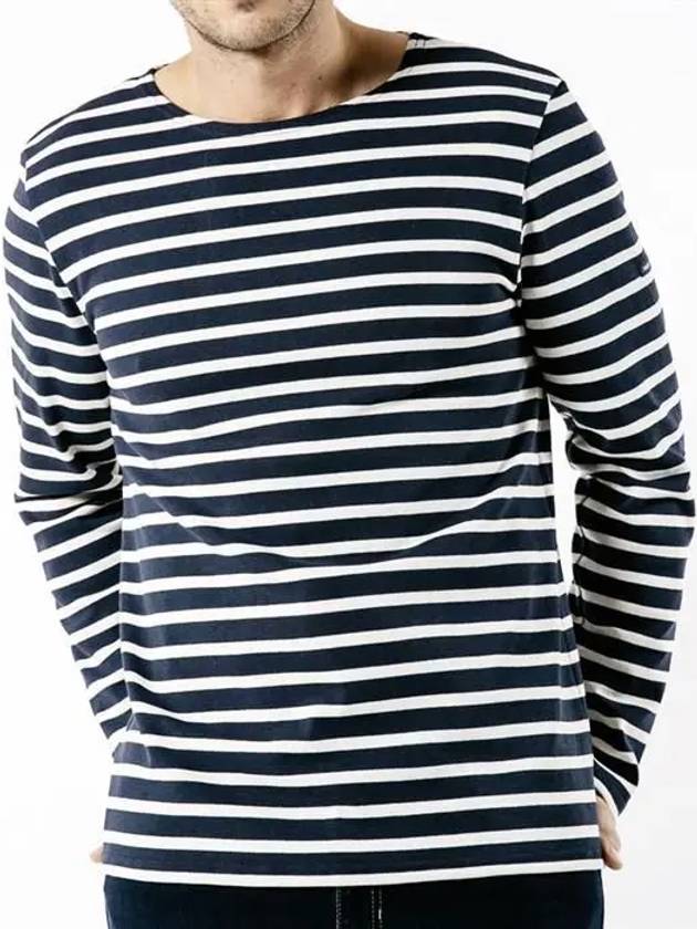 Meridien Modern Long Sleeve T-Shirt Ecru Marine - SAINT JAMES - BALAAN 2