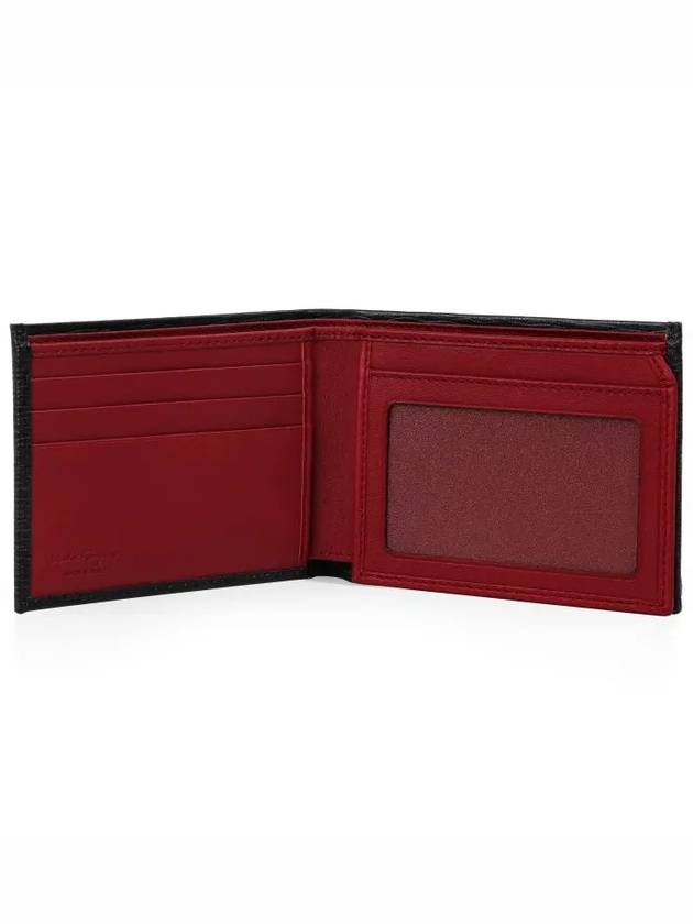 ID Window Gancini Half Wallet Black - SALVATORE FERRAGAMO - BALAAN 7