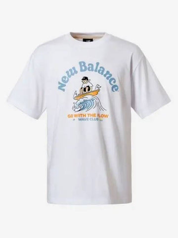 Uni NB Boy Surfing Shorts T Shirt 10 White - NEW BALANCE - BALAAN 1