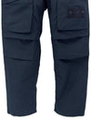 Loose Fit Cargo Cotton Canvas Straight Pants Navy - STONE ISLAND - BALAAN 3