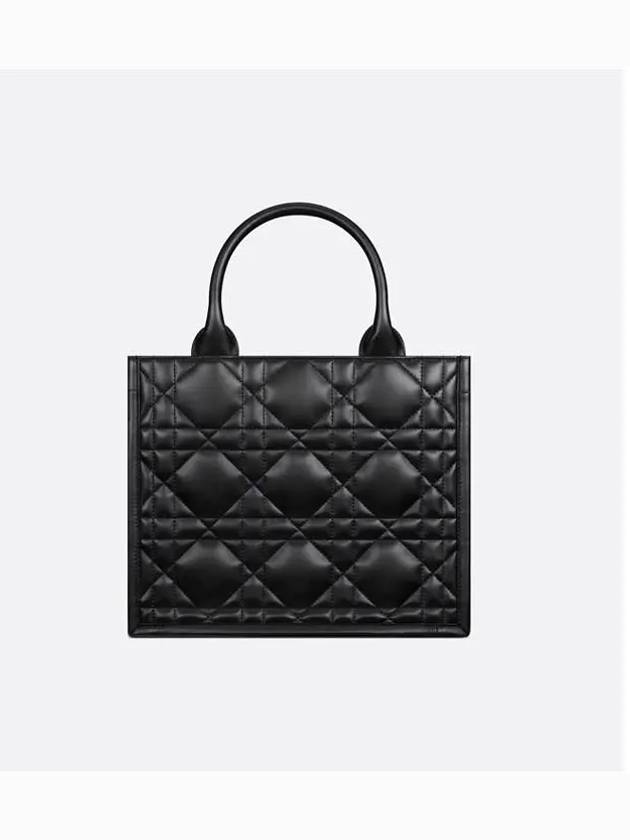 Macrocannage Calfskin Small Book Tote Bag Black - DIOR - BALAAN 4