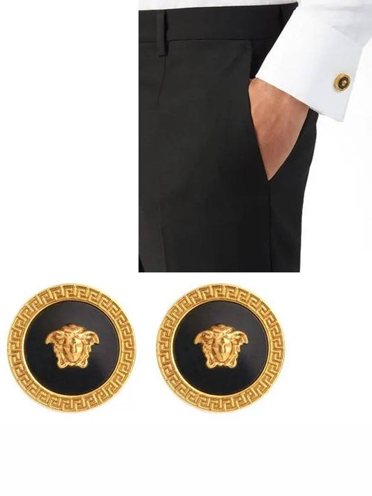 Men's Logo Cufflinks Gold - VERSACE - BALAAN.