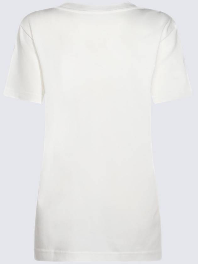 Blumarine White Cotton T-Shirt - BLUMARINE - BALAAN 2