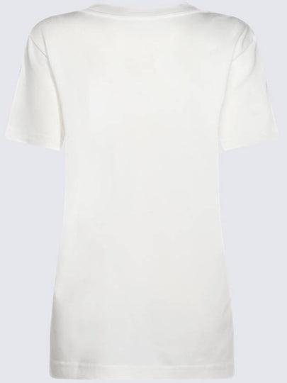 Blumarine White Cotton T-Shirt - BLUMARINE - BALAAN 2