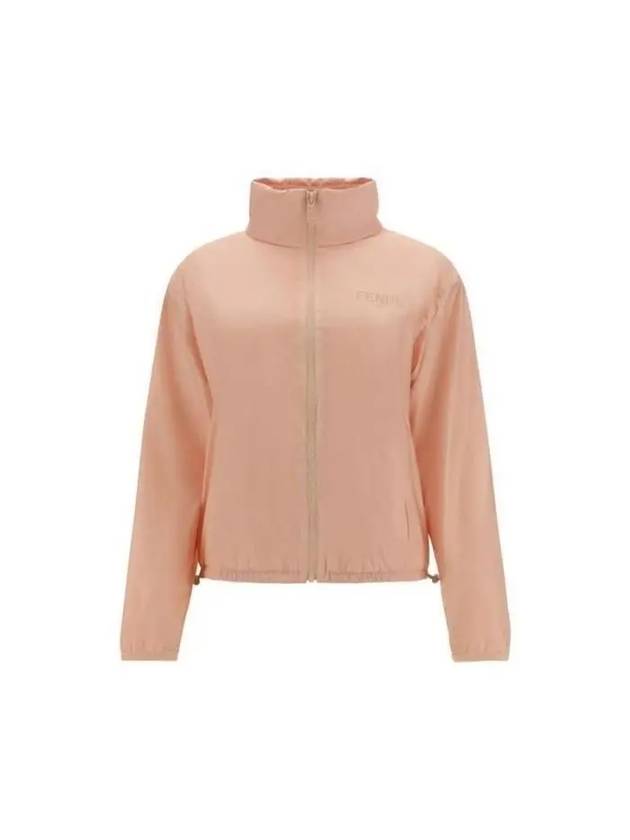 High Neck Nylon Windbreaker Pink - FENDI - BALAAN 2