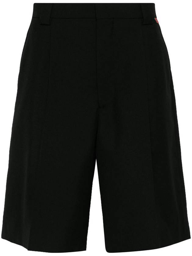 Web Wool Blend Shorts Black - GUCCI - BALAAN 2