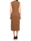 Nocera Sleeveless Long Dress Brown - MAX MARA - BALAAN 6