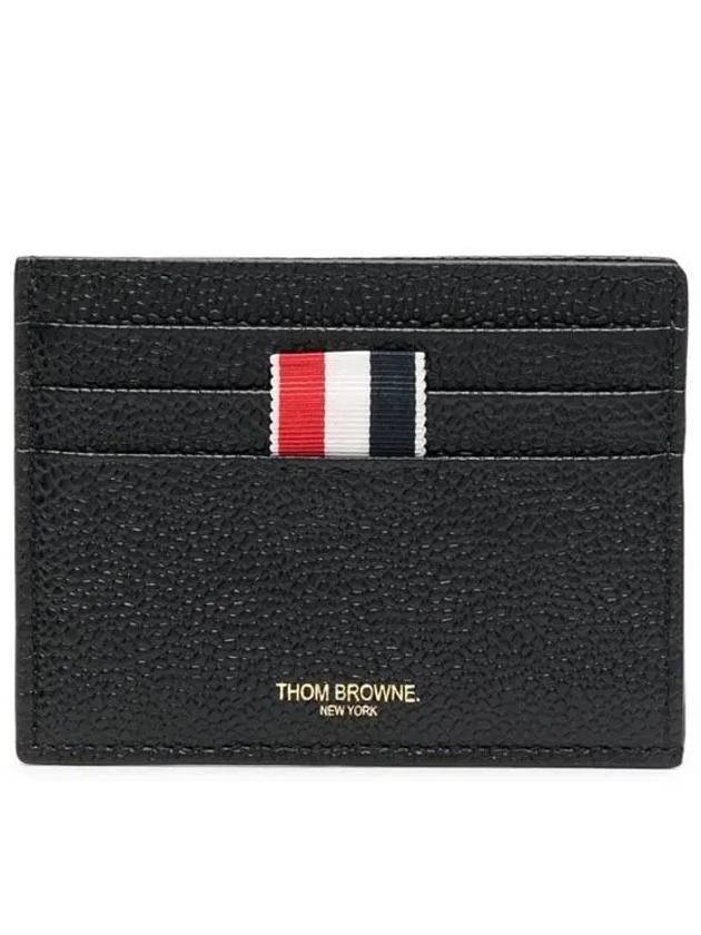 Note Compartment Card Wallet Black - THOM BROWNE - BALAAN 1