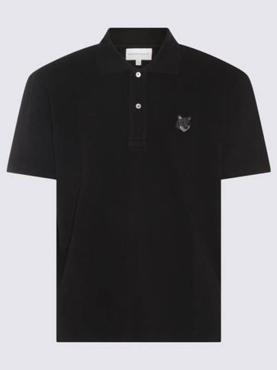 Bold Fox Head Patch Comfort Polo Shirt Black - MAISON KITSUNE - BALAAN 2