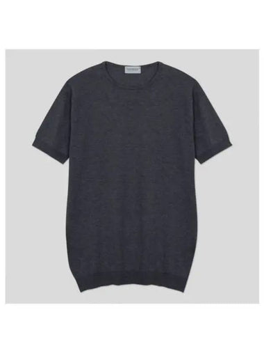 Belden Knit T Shirt Charcoal - JOHN SMEDLEY - BALAAN 1