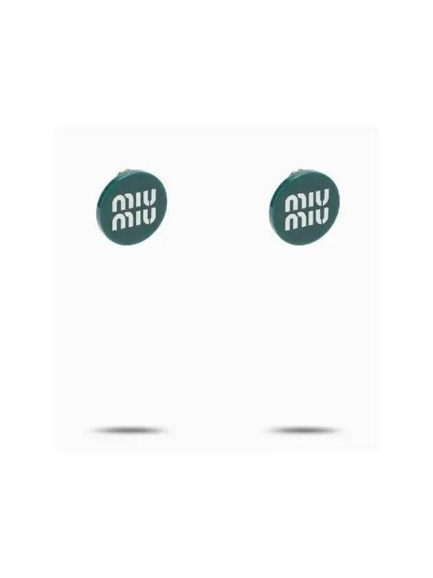 Women s Earrings Plexiglass Logo 5IO0632F8O N MIU F0NQE - MIU MIU - BALAAN 4