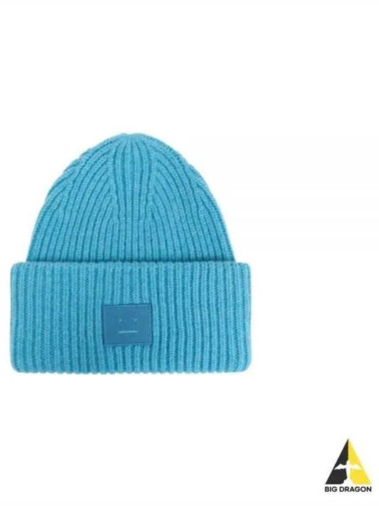 Face Patch Beanie Blue - ACNE STUDIOS - BALAAN 2