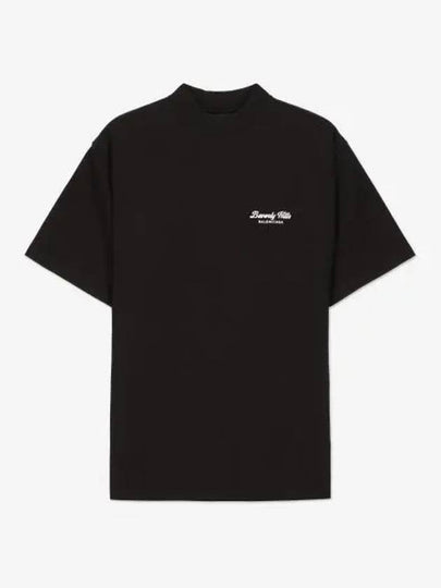 Logo Print Medium Fit Short Sleeve T-Shirt Black - BALENCIAGA - BALAAN 2