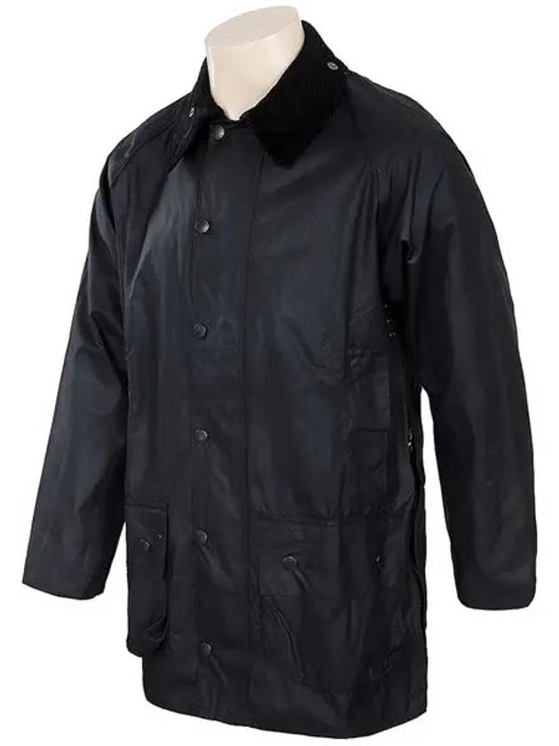 Men's Beaufort Wax Jacket Black - BARBOUR - BALAAN 3