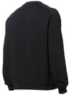 Micro Logo Print Cotton Sweatshirt Black - MSGM - BALAAN 4