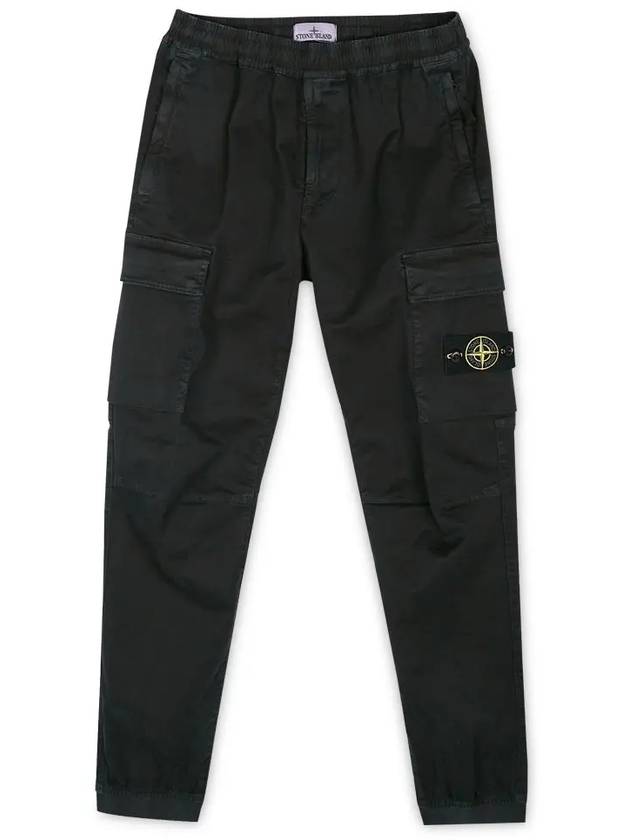 Wappen Patch Cargo Track Pants Black - STONE ISLAND - BALAAN 4