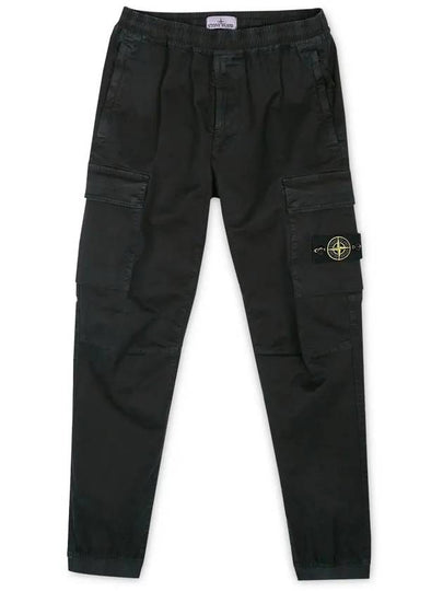 Wappen Patch Cargo Track Pants Black - STONE ISLAND - BALAAN 2