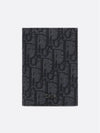 Bi-Fold Card Holder Black  Oblique Jacquard - DIOR - BALAAN 2