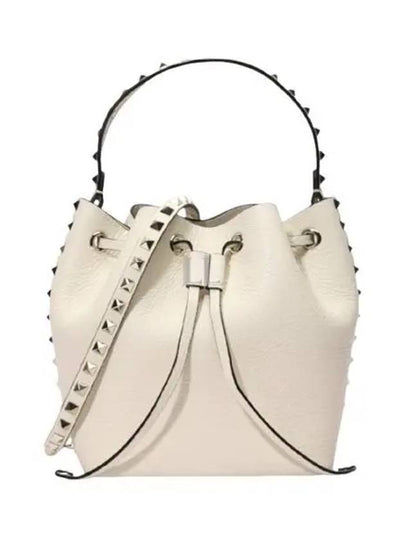 Rockstud Bucket Bag Ivory - VALENTINO - BALAAN 2