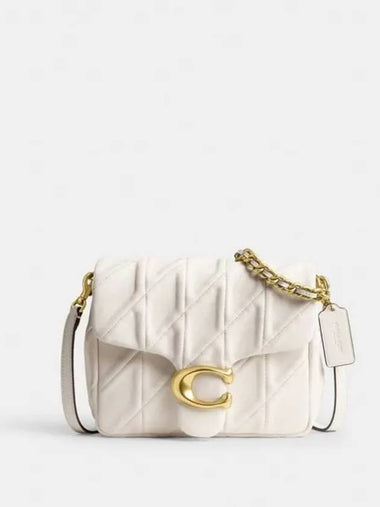 Time Square Tabby Quilted Shoulder Bag White - COACH - BALAAN 1