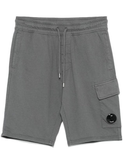 Light Fleece Cargo Lens Shorts Grey - CP COMPANY - BALAAN 2