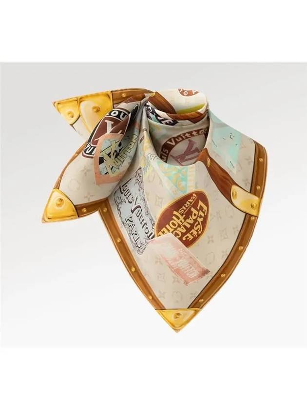 Elysee Palace Hotel Square 90 Scarf Biege - LOUIS VUITTON - BALAAN 3