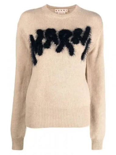 Women s Shetland Logo Knit Beige GCMD0369Q0 UFH935 - MARNI - BALAAN 1