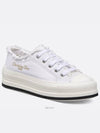 Walk'n Platform Cotton Canvas Low Top Sneakers White - DIOR - BALAAN 2