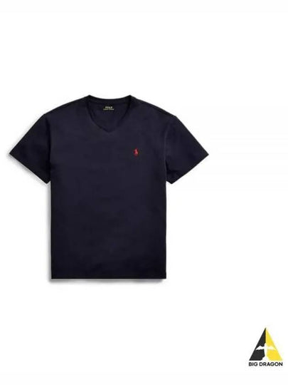 Embroidered Logo Pony Short Sleeve T-Shirt Navy - POLO RALPH LAUREN - BALAAN 2