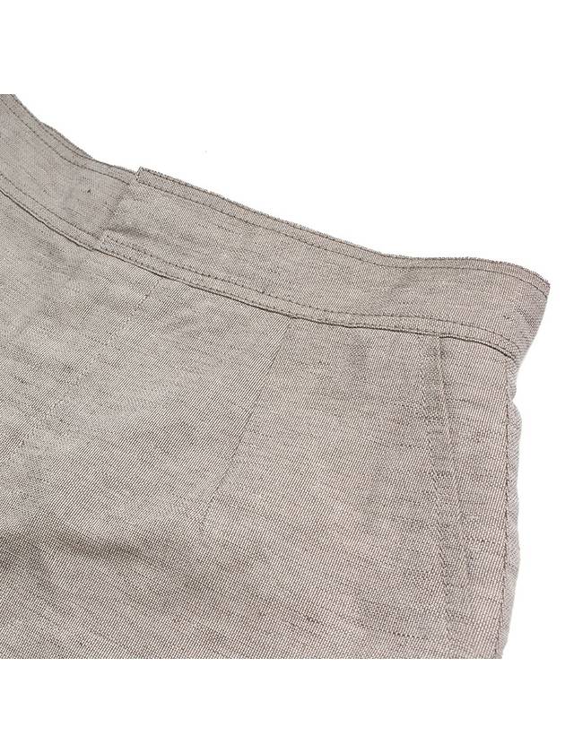 Oatmeal Linen Cotton Short Pants 55 - CHLOE - BALAAN 4