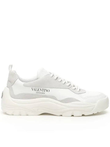 Gumboy Logo Low Top Sneakers White - VALENTINO - BALAAN 1