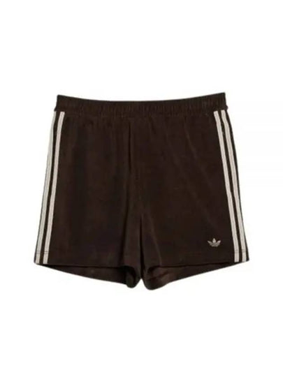 Originals x Wales Bonner Fleece Textured Track Shorts Dark Brown - ADIDAS - BALAAN 2